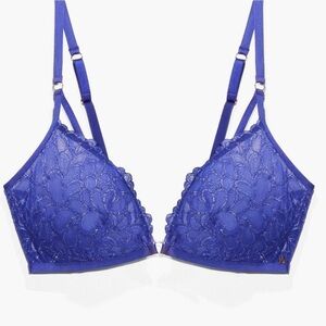 Savage X Fenty Blue Lace Bra